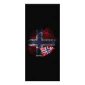 ノルウェーの旗 ラックカード (裏面)