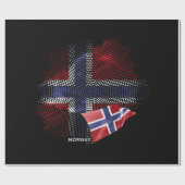 ノルウェーの旗 ラッピングペーパー (フラット)