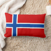 ノルウェーの旗 ランバークッション (ブランケット)