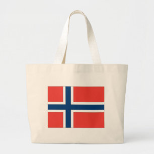 ノルウェーの旗 ラージトートバッグ