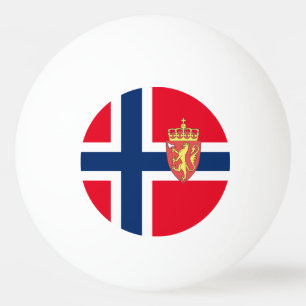 ノルウェーの旗 卓球ボール