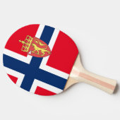 ノルウェーの旗 卓球ラケット (横)