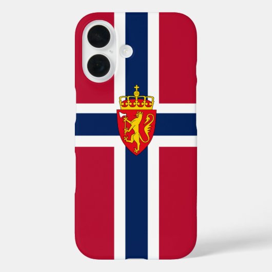 ノルウェーの旗/国章 Case-Mate iPhoneケース (裏面)