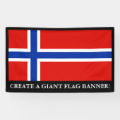 ノルウェーの旗 横断幕 (横)