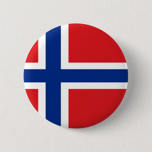 ノルウェーの旗 缶バッジ (正面)