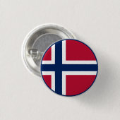 ノルウェーの旗 缶バッジ (正面&裏面)