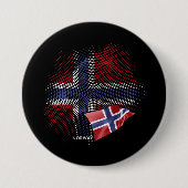 ノルウェーの旗 缶バッジ (正面)