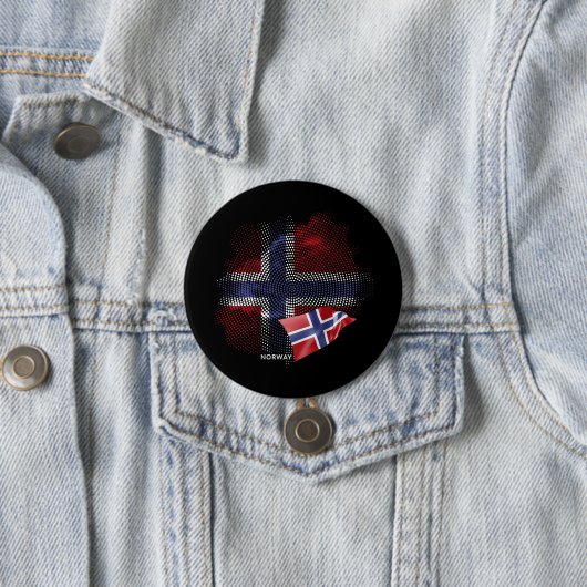ノルウェーの旗 缶バッジ (インサイチュ)