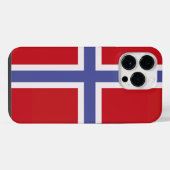 ノルウェーの旗 iPhoneケース (裏面横)