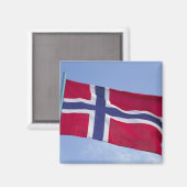 ノルウェーの旗 RF) マグネット (正面/裏面)