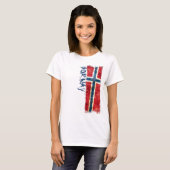 ノルウェーの旗 Tシャツ (正面フル)