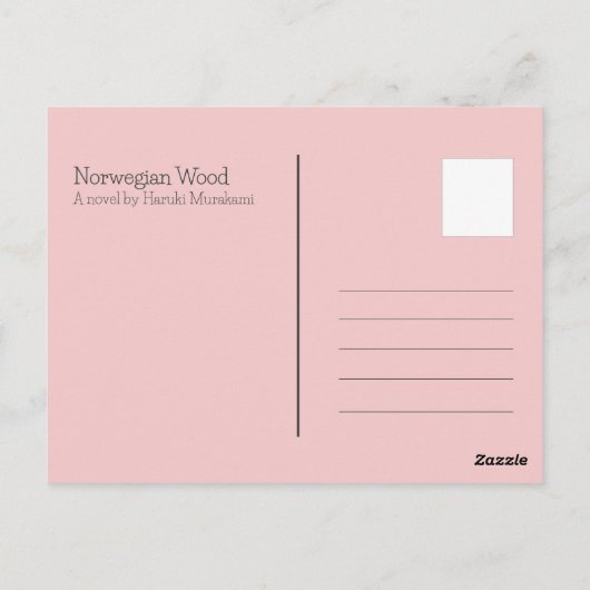 ノルウェーの木 – 直子 ポストカード (裏面)