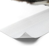 ノルウェーの森の猫アート ポスター (角)