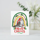 ノルウェーの森の猫メリークリスマス シーズンポストカード (スタンド正面)