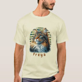 ノルウェーの森の猫Tシャツ Tシャツ (正面)
