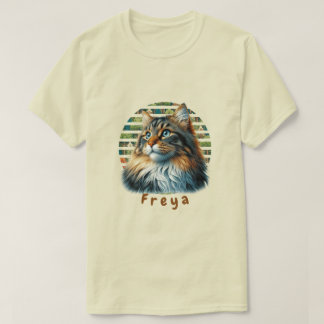 ノルウェーの森の猫Tシャツ Tシャツ