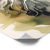 ノルウェーの森キャットキャットアートプリント ポスター (角)