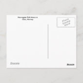 ノルウェーの民俗博物館のノルウェーの学童 ポストカード (裏面)