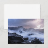 ノルウェーの海岸景観フォトカード (正面/裏面)