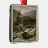 ノルウェーの滝1840年 メタルオーナメント (右)