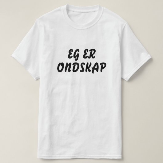ノルウェーの灰色は悪意だ Tシャツ (デザイン正面)