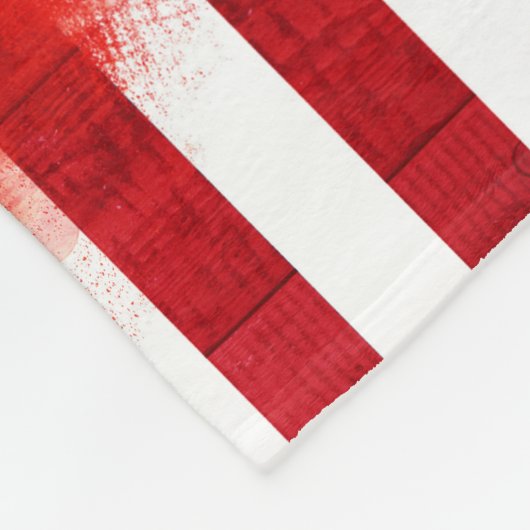 ノルウェーの米国旗|回の木及びペンキの打撃 フリースブランケット (角)