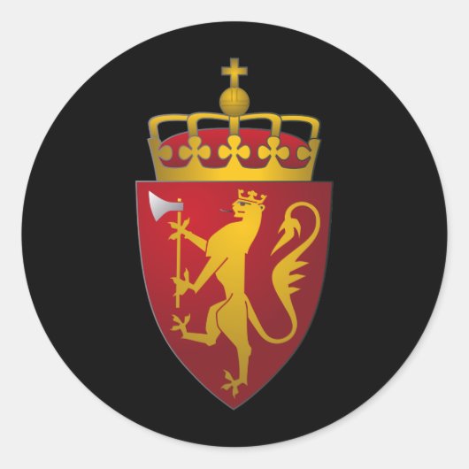 ノルウェーの紋章スカンジナビアの紋章 ラウンドシール (正面)