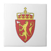 ノルウェーの紋章付き外衣 タイル (正面)