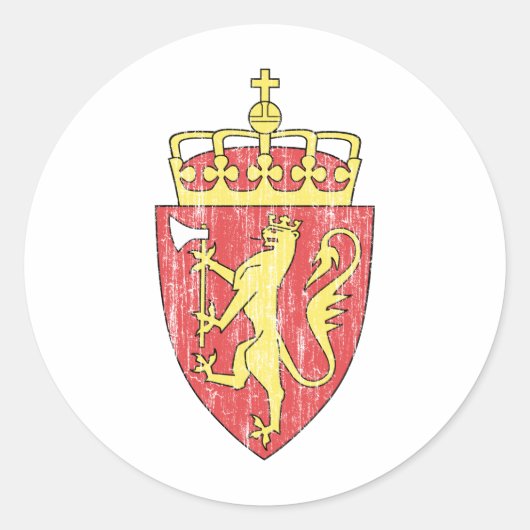 ノルウェーの紋章 ラウンドシール (正面)