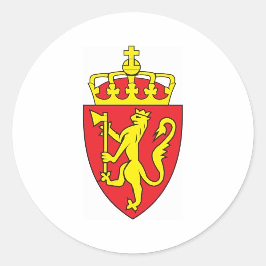 ノルウェーの紋章 ラウンドシール (正面)