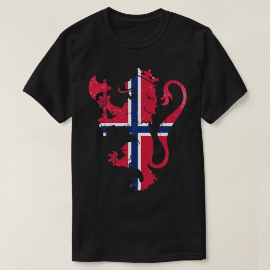 ノルウェーの紋章 Tシャツ (デザイン正面)