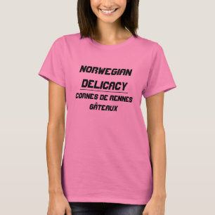 ノルウェーの繊細なトナカイの角のケーキ Tシャツ