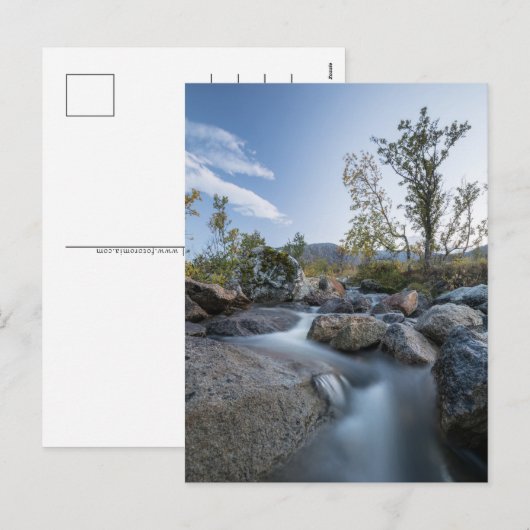 ノルウェーの自然写真 シーズンポストカード (正面/裏面)