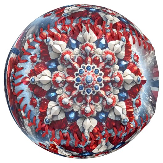 ノルウェーの色でソフトボールデザイン ソフトボール (正面左)