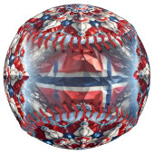 ノルウェーの色でソフトボールデザイン ソフトボール (正面)