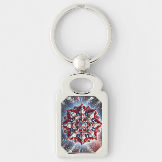 ノルウェーの色で特別なキーチェーンデザイン キーホルダー (正面)
