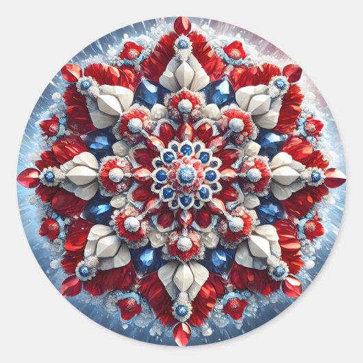 ノルウェーの色のシールデザイン ラウンドシール (正面)