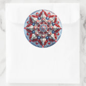 ノルウェーの色のシールデザイン ラウンドシール (バッグ)