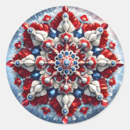 ノルウェーの色のシールデザイン ラウンドシール