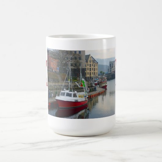 ノルウェーの行った採取 コーヒーマグカップ (中央)