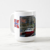 ノルウェーの行った採取 コーヒーマグカップ (正面左)