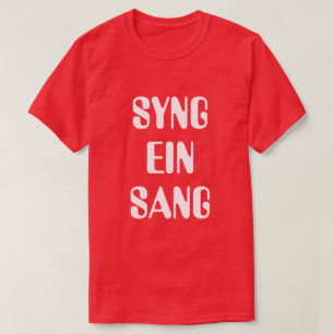 ノルウェーの赤で歌う Tシャツ