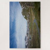 ノルウェーの遠隔山の景色 ジグソーパズル (縦)