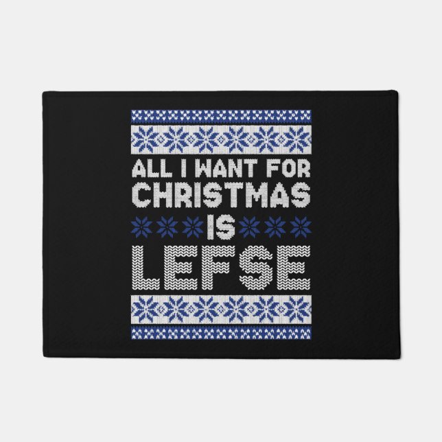 ノルウェーの醜いクリスマス ドアマット (正面)