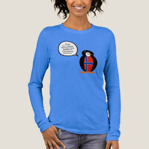 ノルウェーの野生動物ペンギンキャラクター トライブレンドTシャツ