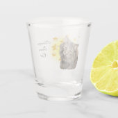 ノルウェーの長毛の森の猫がスター ショットグラス (裏面)