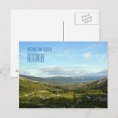 ノルウェーの風景の写真カードからの挨拶 ポストカード (正面/裏面)