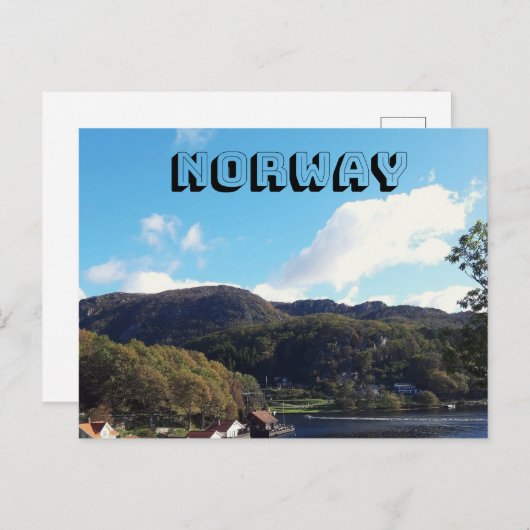 ノルウェーの風景はがき シーズンポストカード (正面/裏面)
