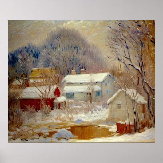 ノルウェーの風景サンドビケン ポスター (正面)