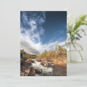 ノルウェーの風景フォトカード セーブザデート (スタンド正面)